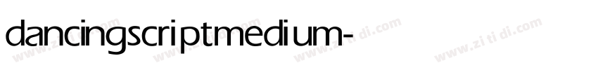 dancingscript medium字体转换